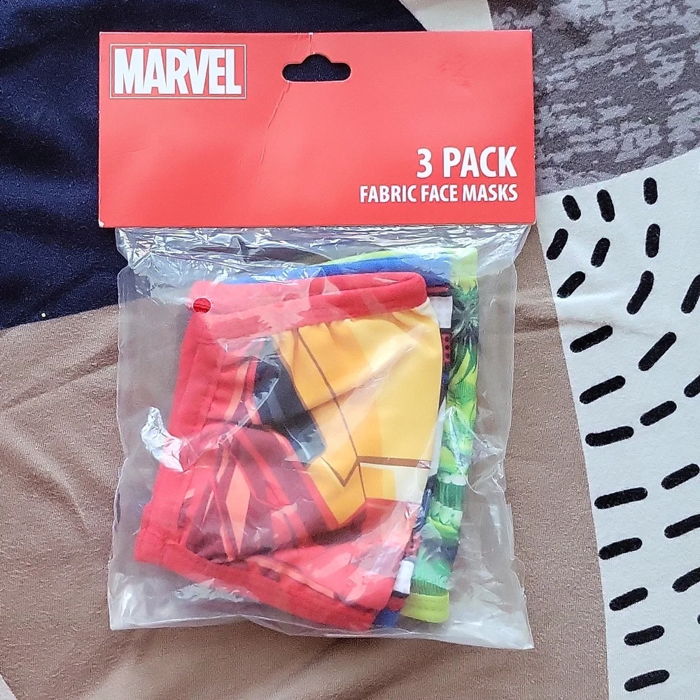 Marvel Fsbric Face Masks 3 pack
